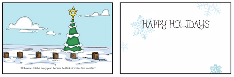 Greeting Card Bob the Tree (holiday)